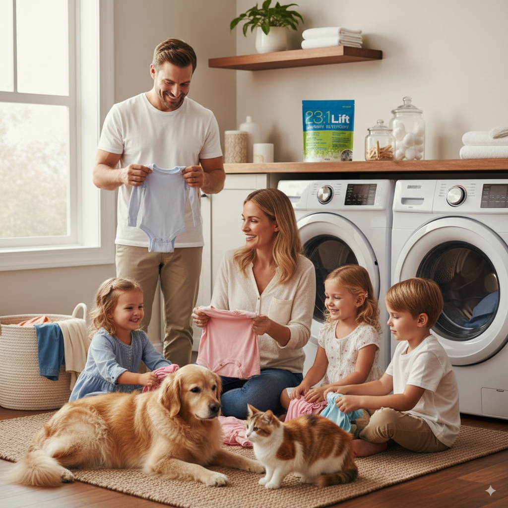 23:1 Lift Laundry Detergent – 45 oz/15oz Powder, Concentrated & Eco-Friendly