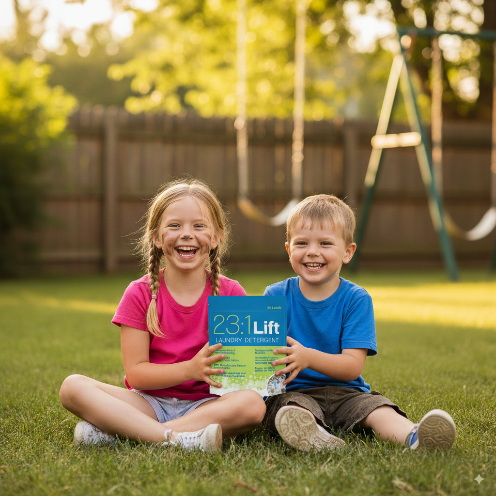 23:1 Lift Laundry Detergent – 45 oz/15oz Powder, Concentrated & Eco-Friendly